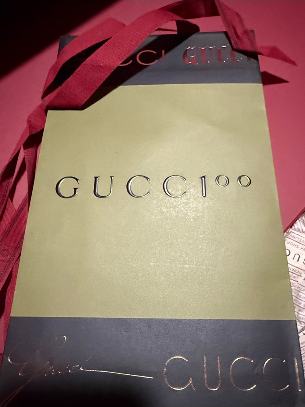 Gucci GG Supreme Continental Wallet with Green/Red Web and Brown Trim - Picture 7 of 7